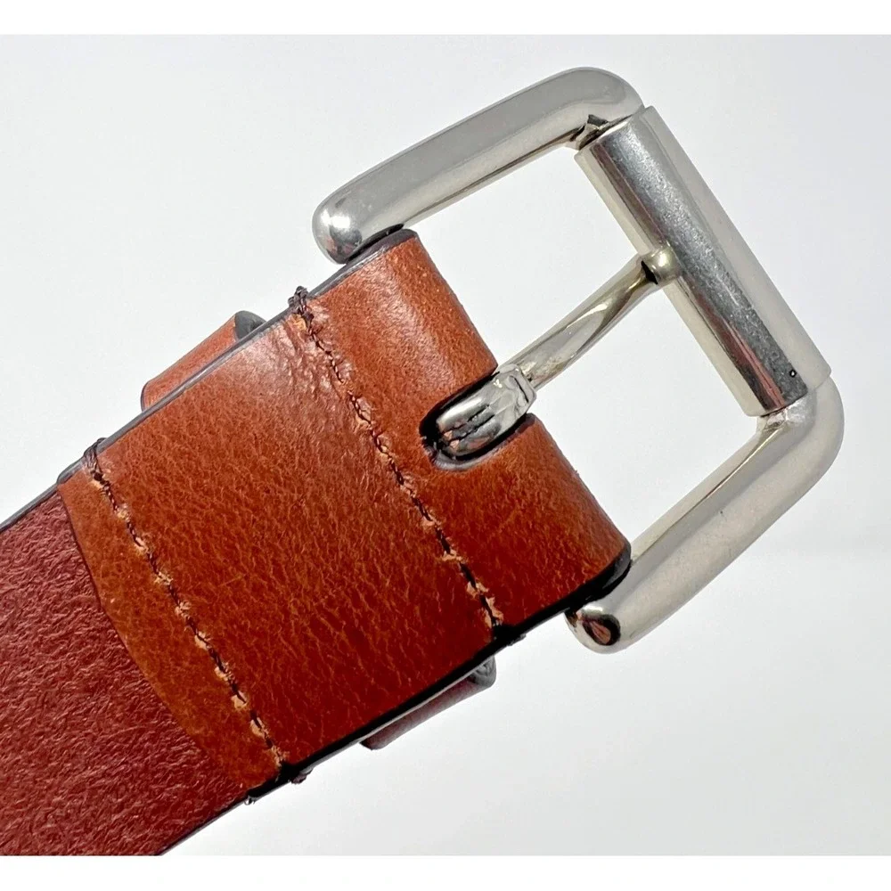Thomas Bates Belt Mens 30 Brown‎ Leather